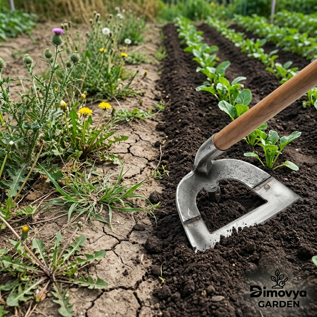 Houe creuse pour jardin