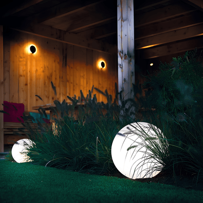 Lampe design boule de jardin