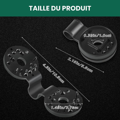 Clip de fixation pour toile d'ombrage