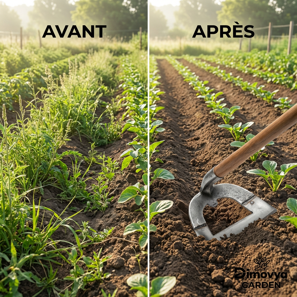 Houe creuse pour jardin