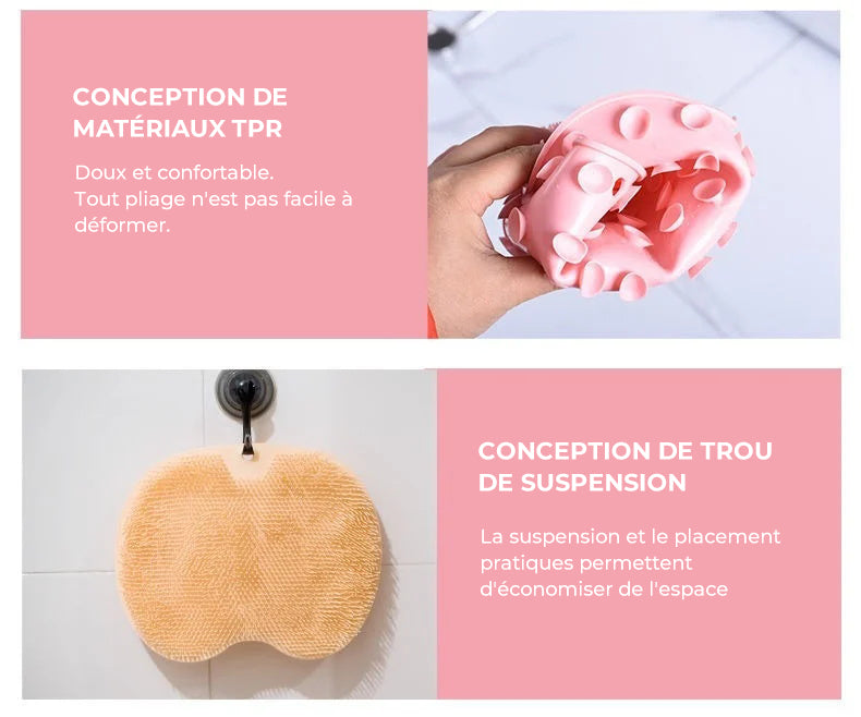 Brosse de douche massante