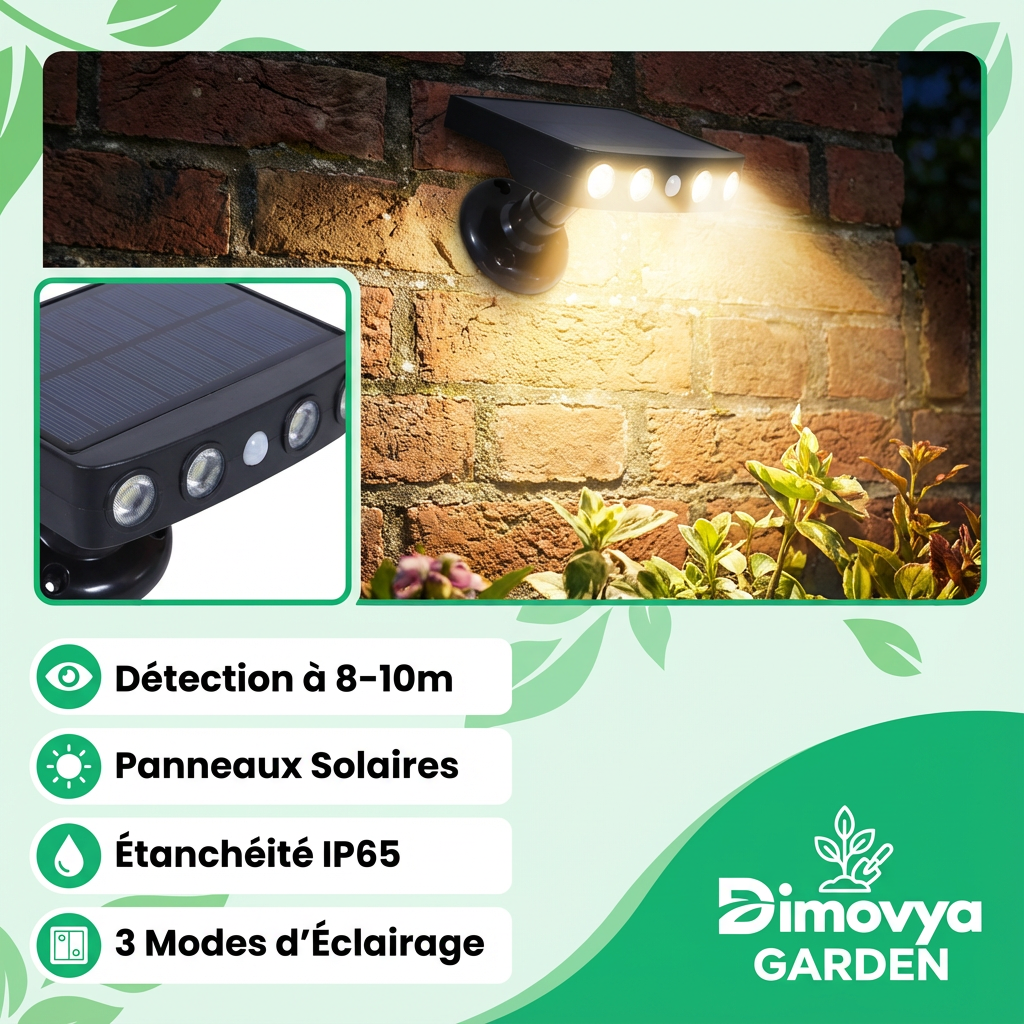 Lampe solaire murale