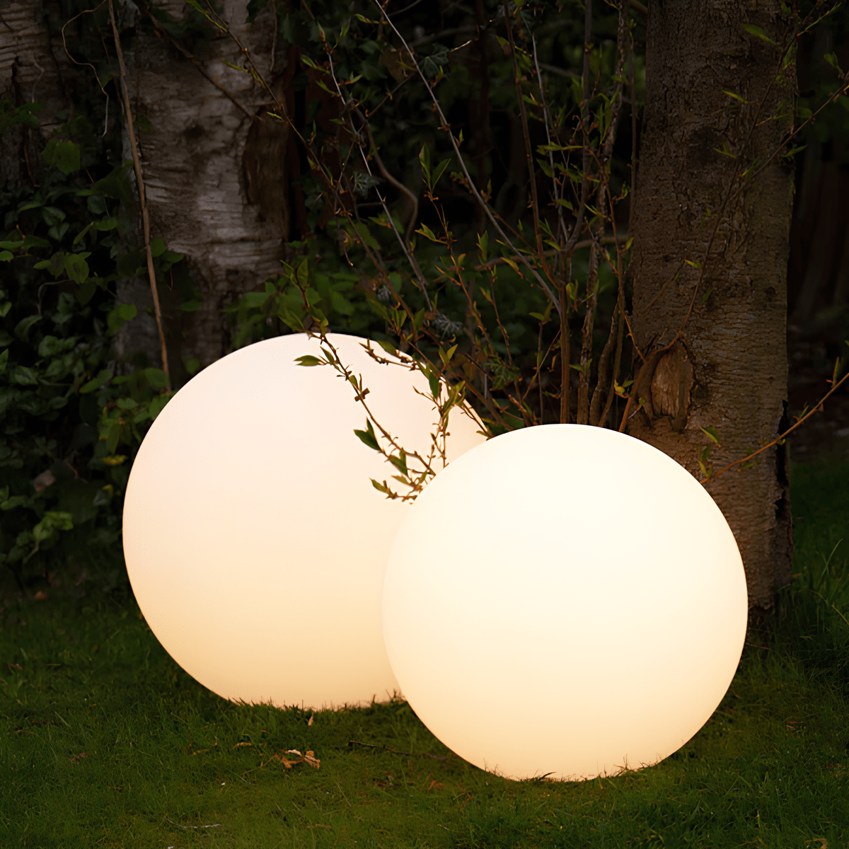 Lampe design boule de jardin