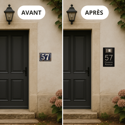 Plaque d'adresse personnalisée