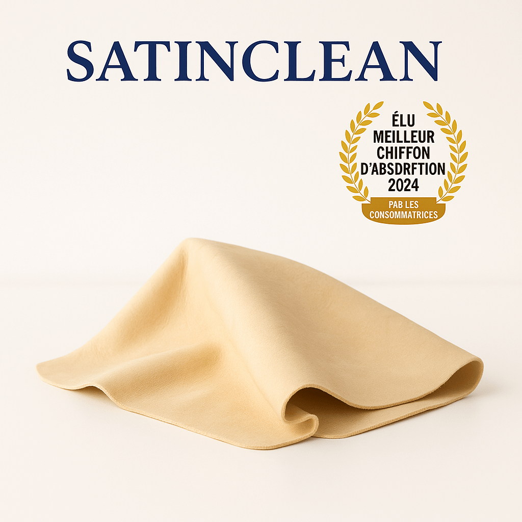 SatinClean - Chiffon en Chamois Naturel