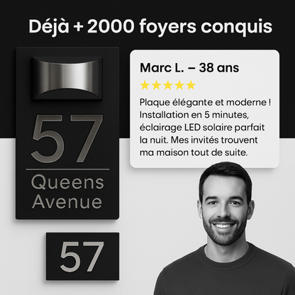 Plaque d'adresse personnalisée