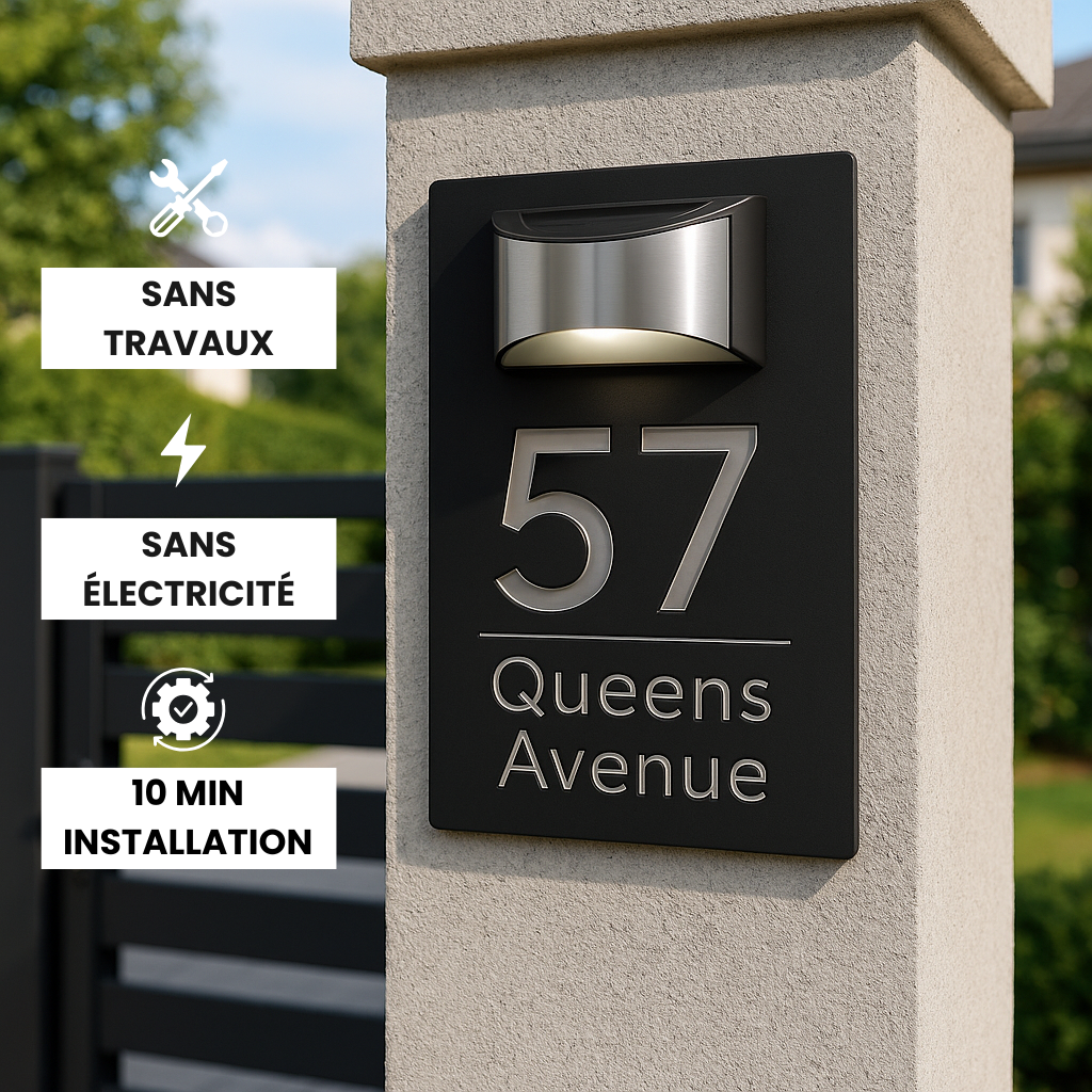 Plaque d'adresse personnalisée