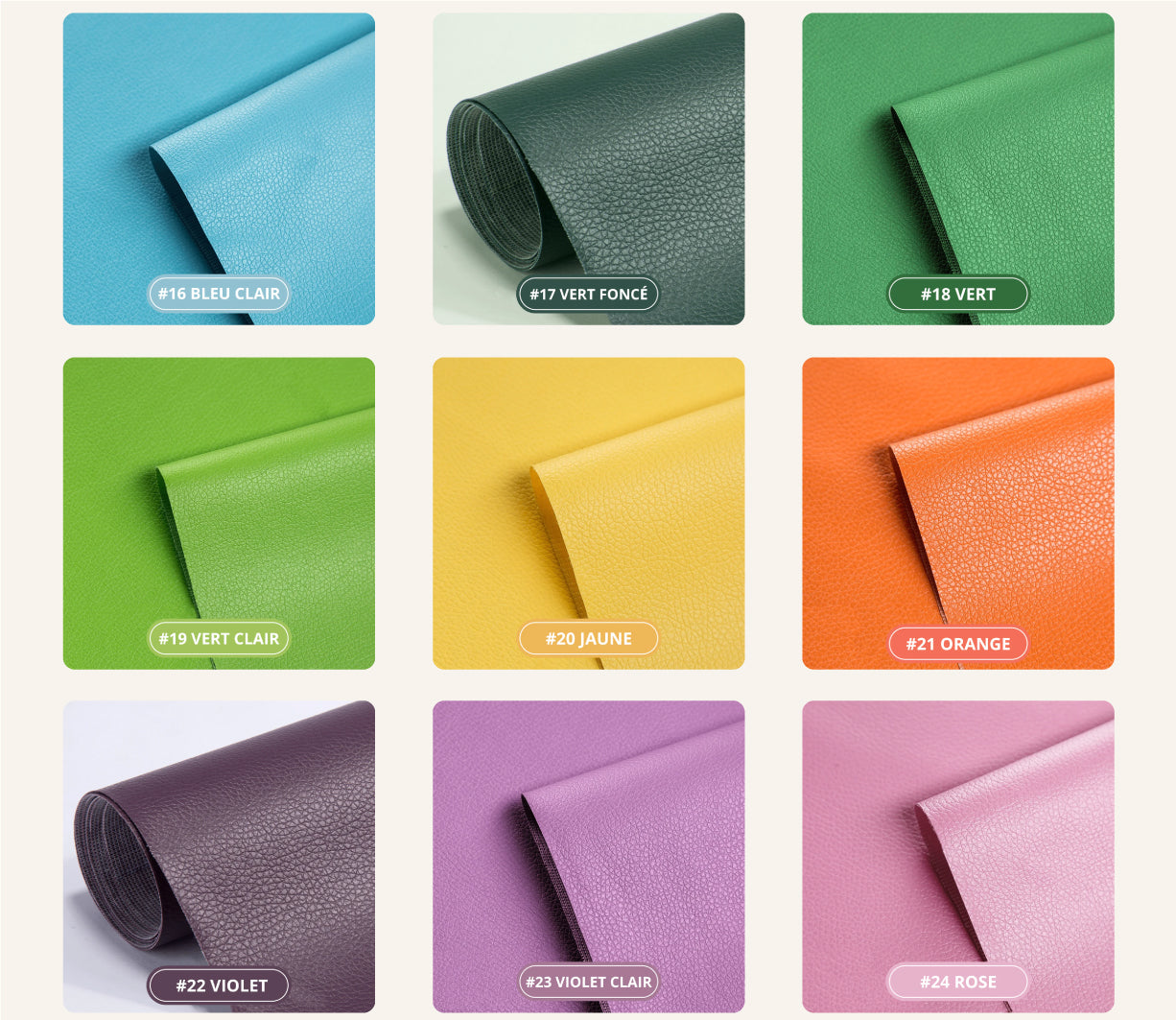 PATCH EN CUIR AUTO-ADHÉSIF