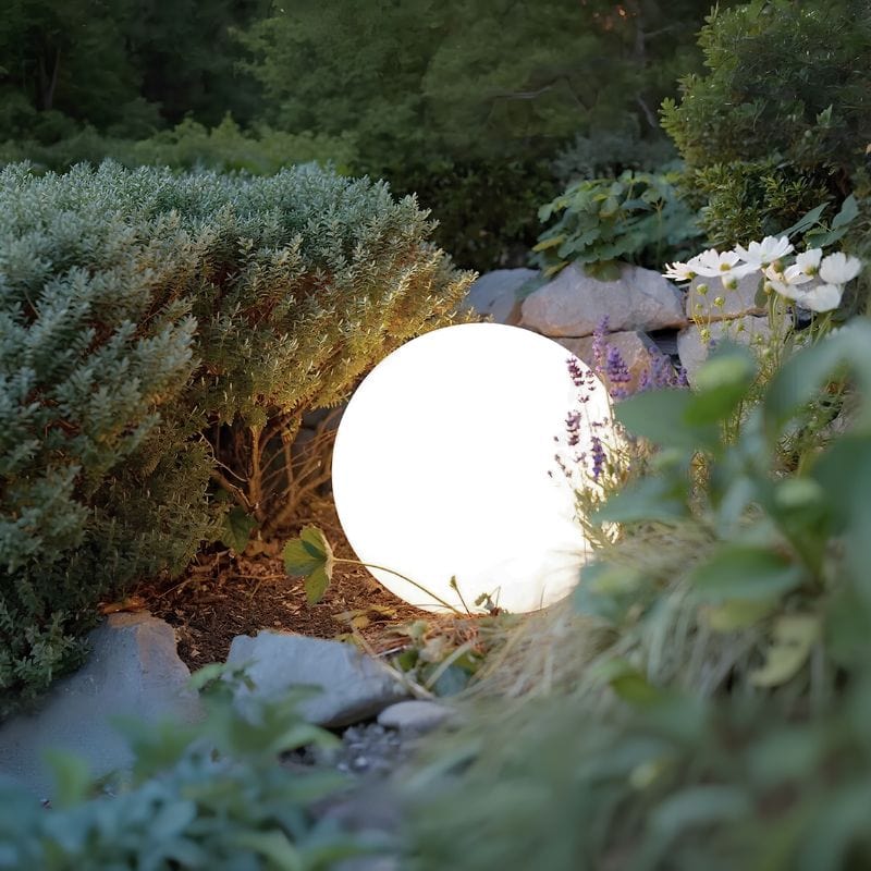Lampe design boule de jardin