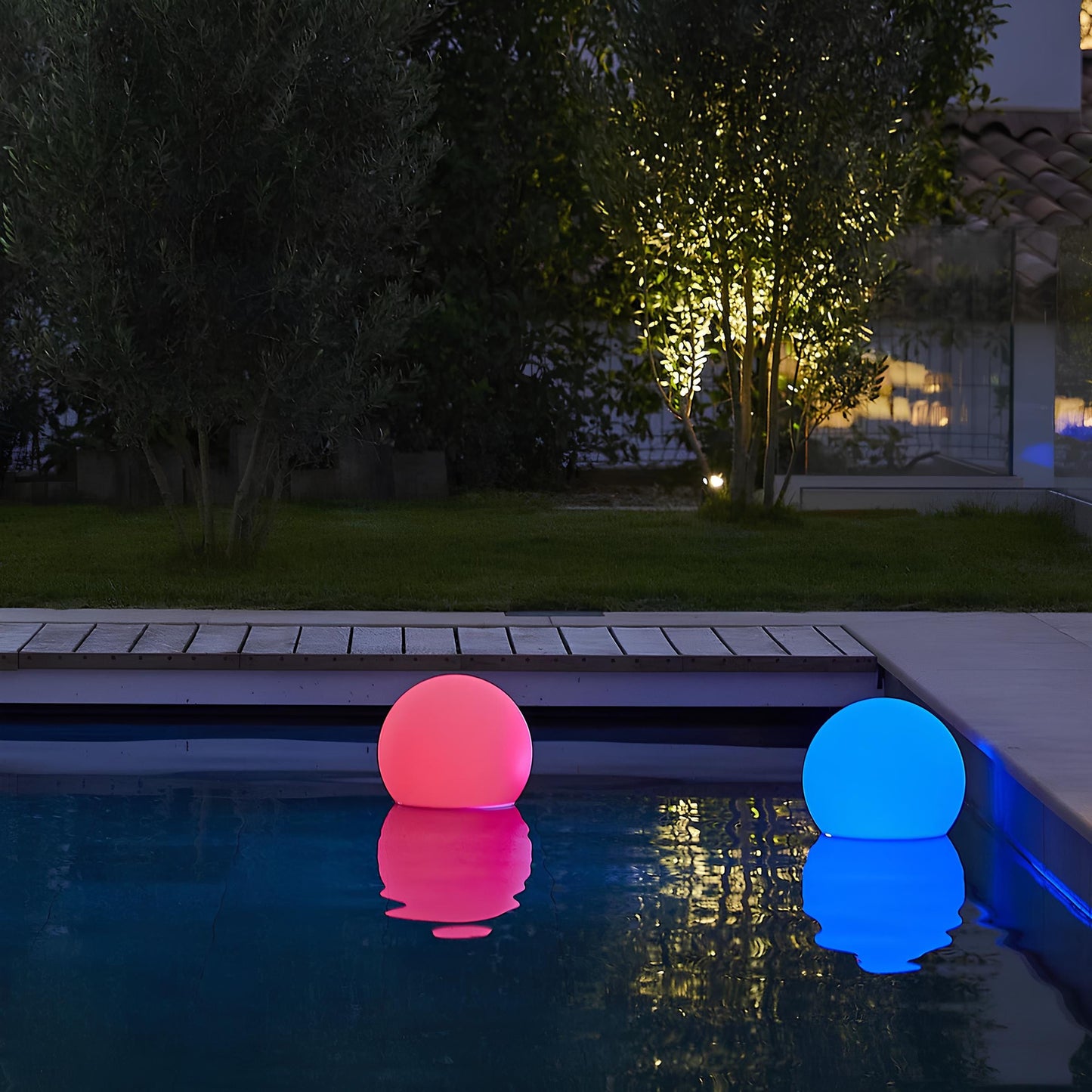 Lampe design boule de jardin